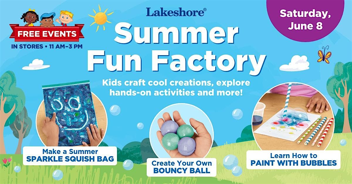 Free Kids Event: Summer Fun Factory (Newton)