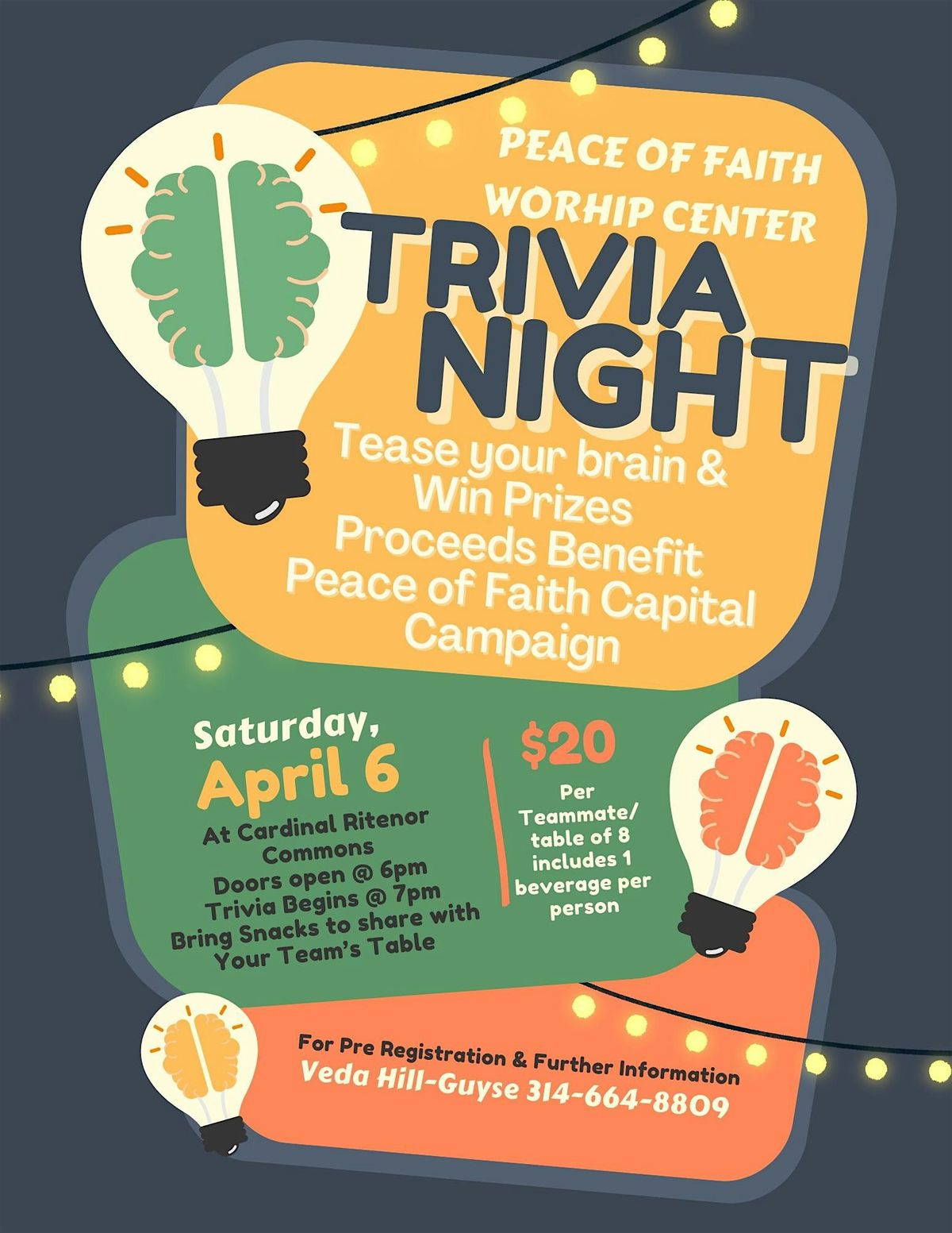 Peace of Faith Worship Center Trivia Night