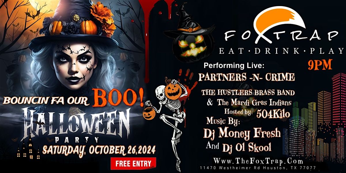 New Orleans Themed Halloween Party Saturday Oct 26th @ Fox Trap