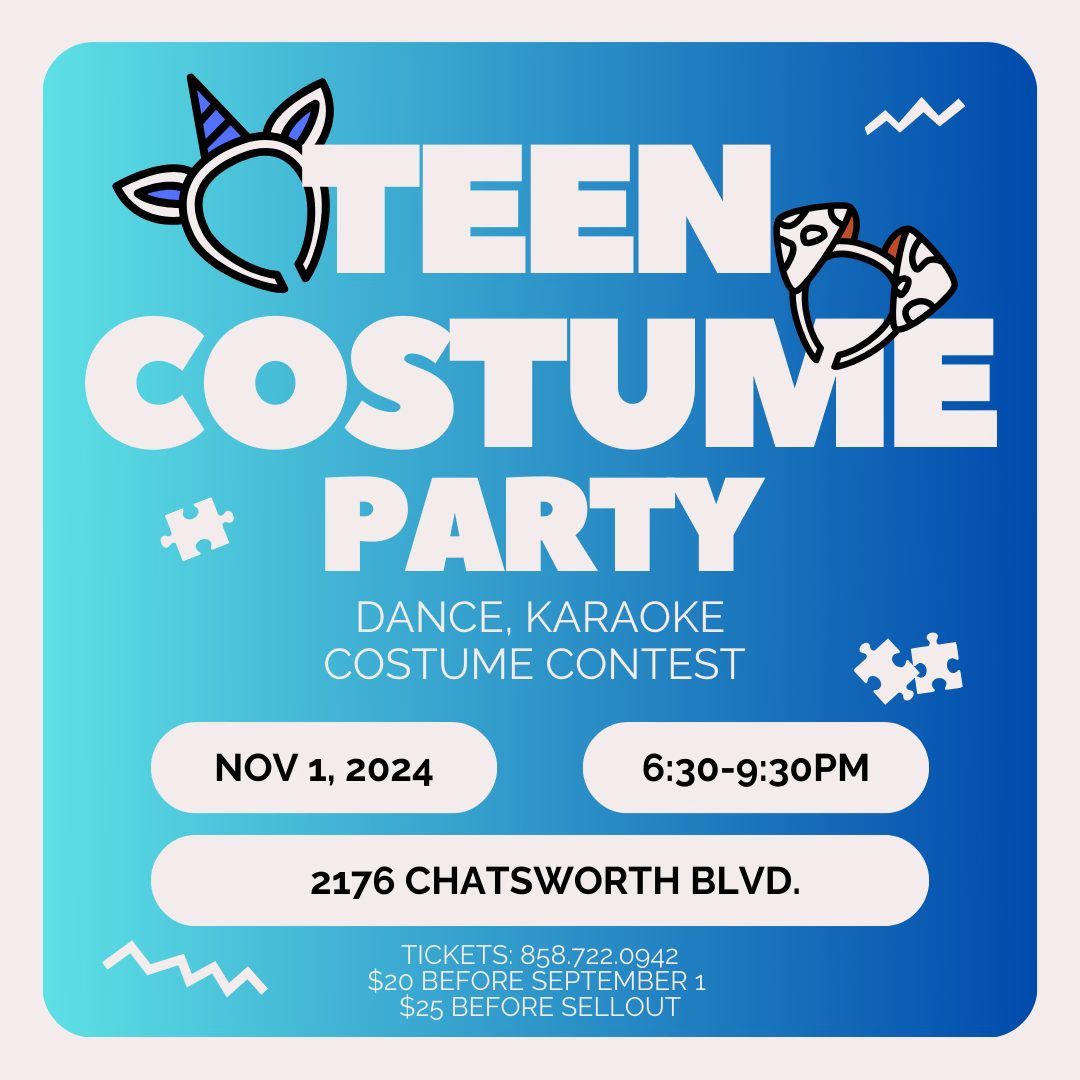 Homeschool Teen Costume Party