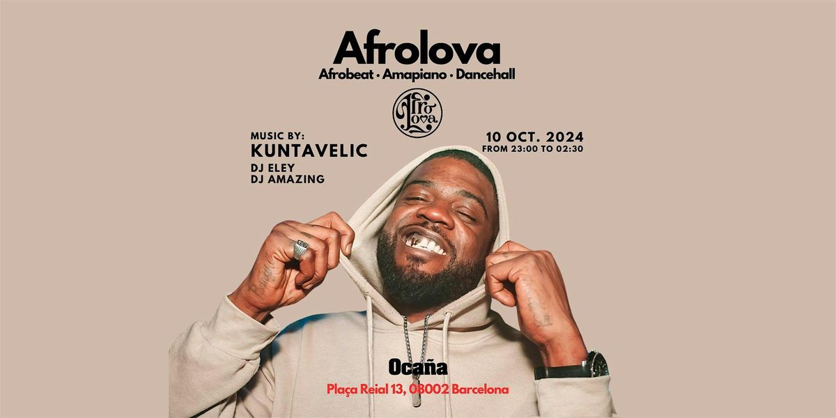 AFROLOVA BARCELONA (Afrobeat \u00b7 Amapiano \u00b7 Dancehall)
