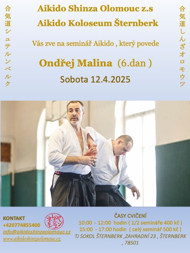 Semin\u00e1\u0159 aikido O.Malina (6.dan)