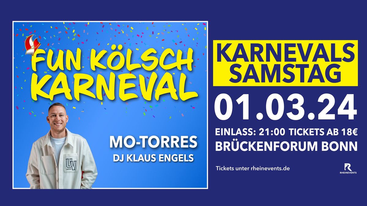 FUN K\u00d6LSCH KARNEVAL | Karnevalssamstag im Br\u00fcckenforum Bonn