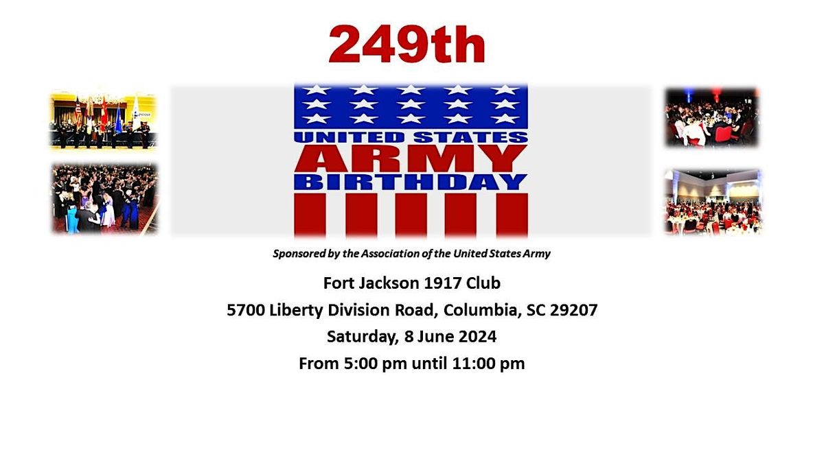 Fort Jackson Palmetto Chapter AUSA Army and Fort Jackson Ball 2024