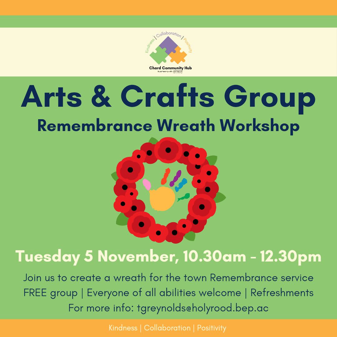 Arts & Crafts Group Remembrance Wreath Workshop