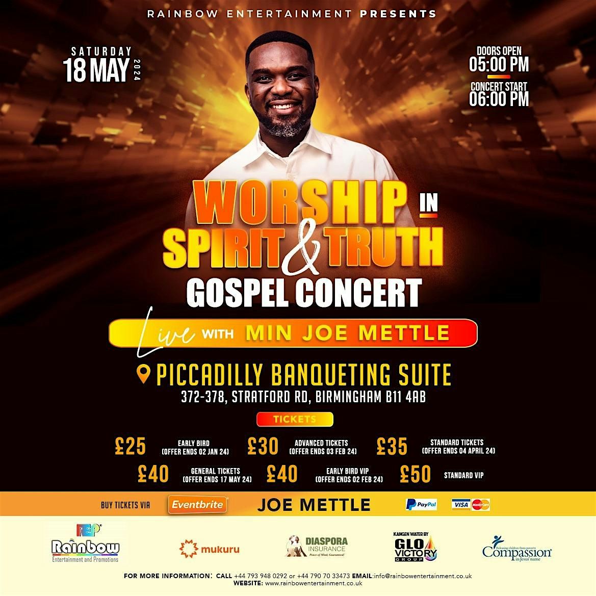 Worship in Spirit & Truth - Gospel Concert Live With Joe Mettle
