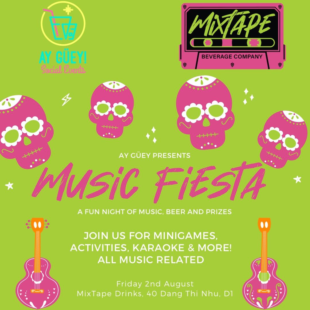 Music Fiesta Dos! A Music Trivia and Games Night presented by Ay G\u00fcey 