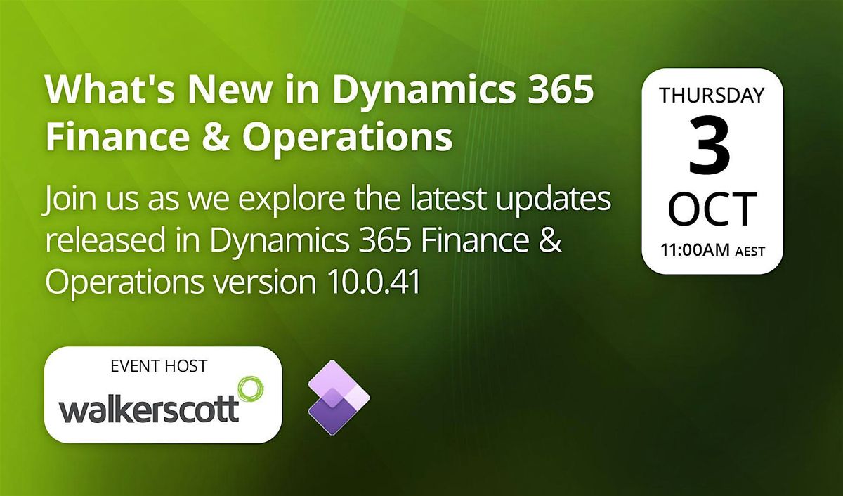 What\u2019s New in Dynamics 365 Finance & Operations October 2024 - Sydney