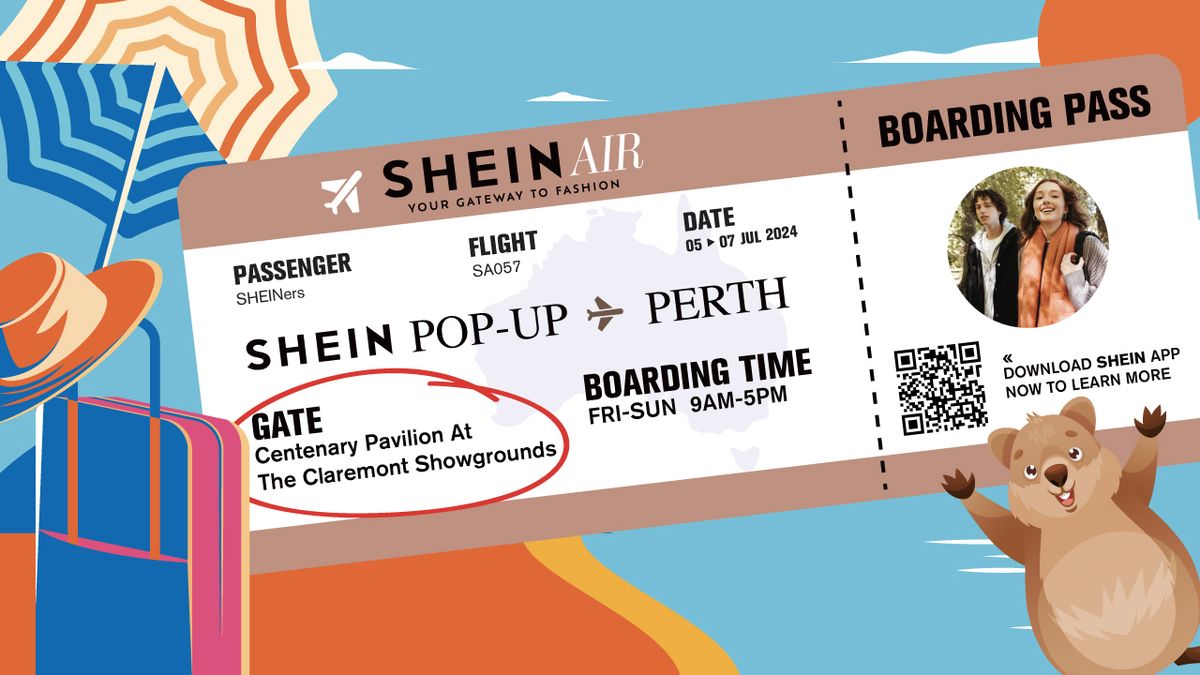 SHEIN AIR Perth Pop-Up Store (New Dates & Location)