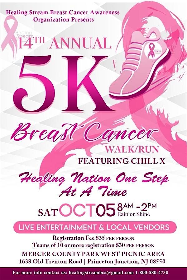 Healing Stream Breast Cancer Awareness Organization 14th Annual Walk