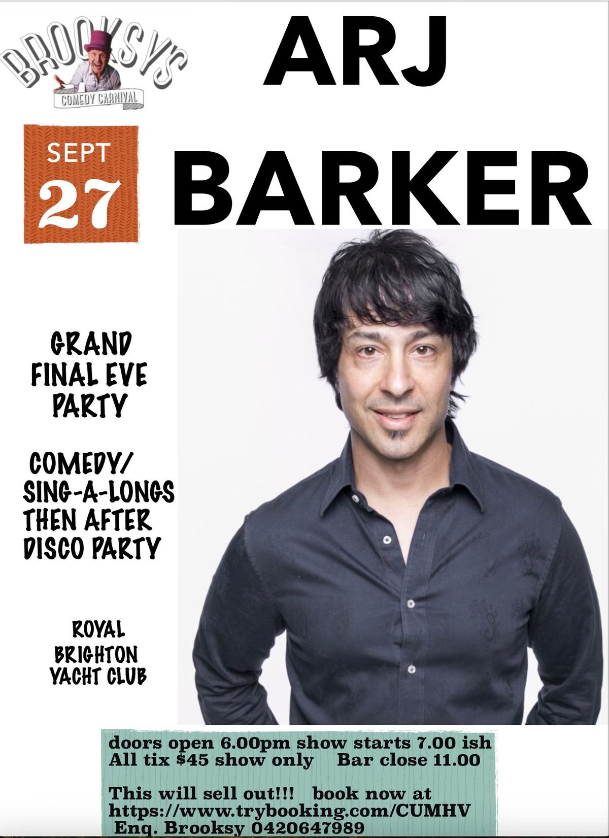 Brooksy's Comedy Carnival ARJ BARKER GFE PARTY! 