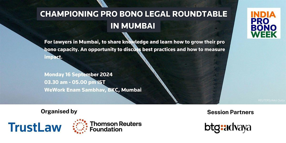 IPBW Championing Pro Bono Roundtable - Mumbai