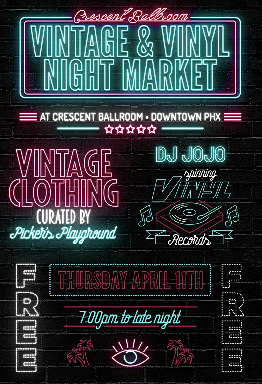 Vintage + Vinyl Night Market (Pickers Playground @ Crescent)