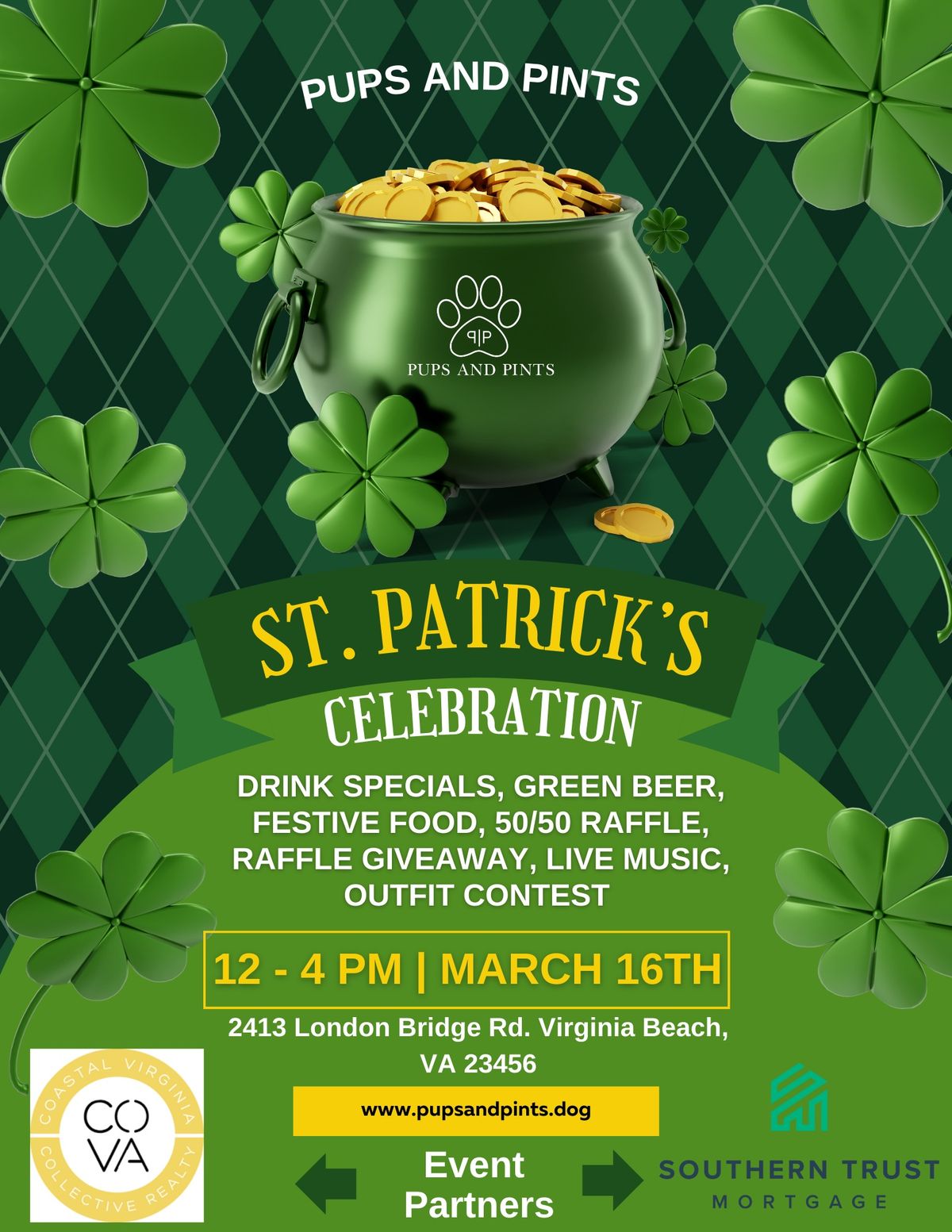 St. Patrick's Day Celebration at Pups and Pints