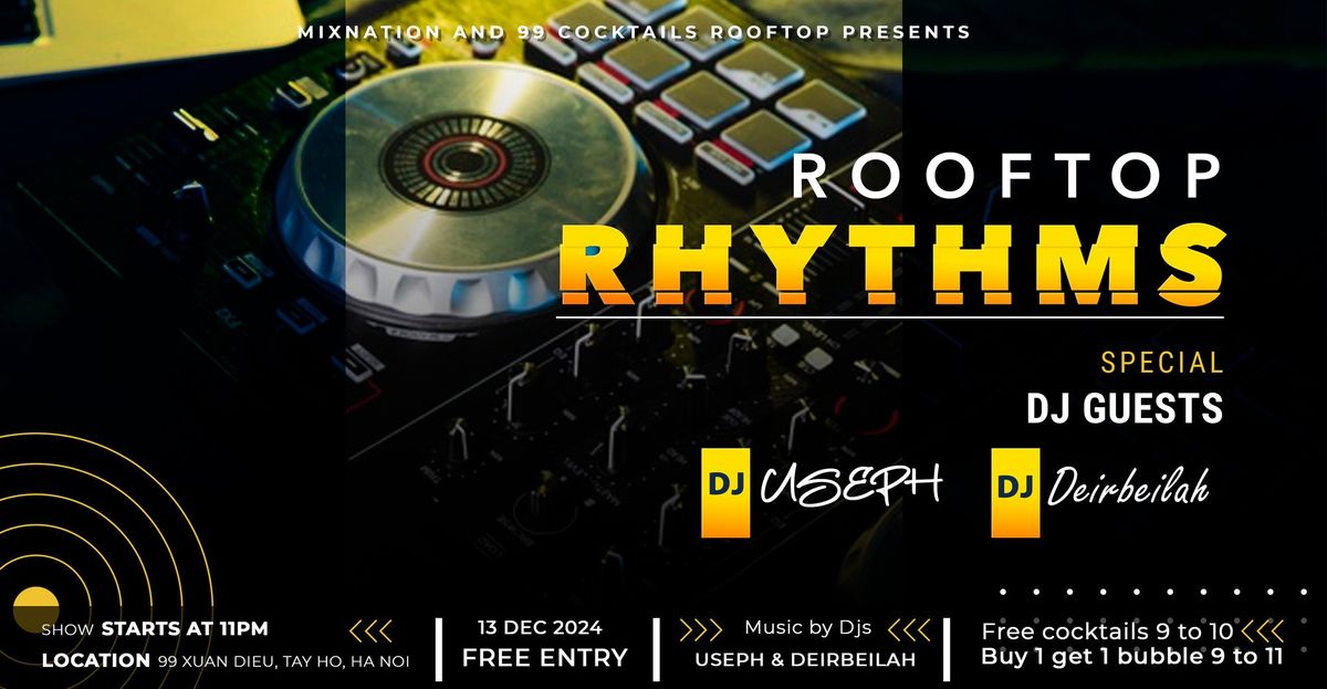 \ud83c\udfb6 Rooftop Rhythms: A Night of High-Energy Beats \ud83c\udfb6