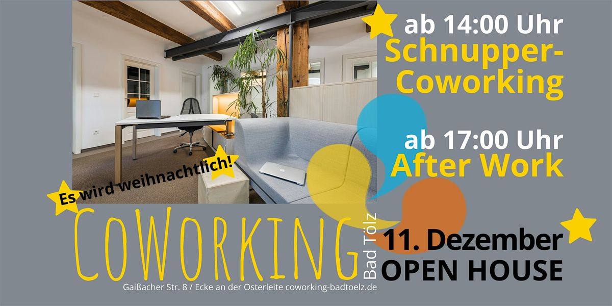 Open House & After Work im CoWorking Bad T\u00f6lz