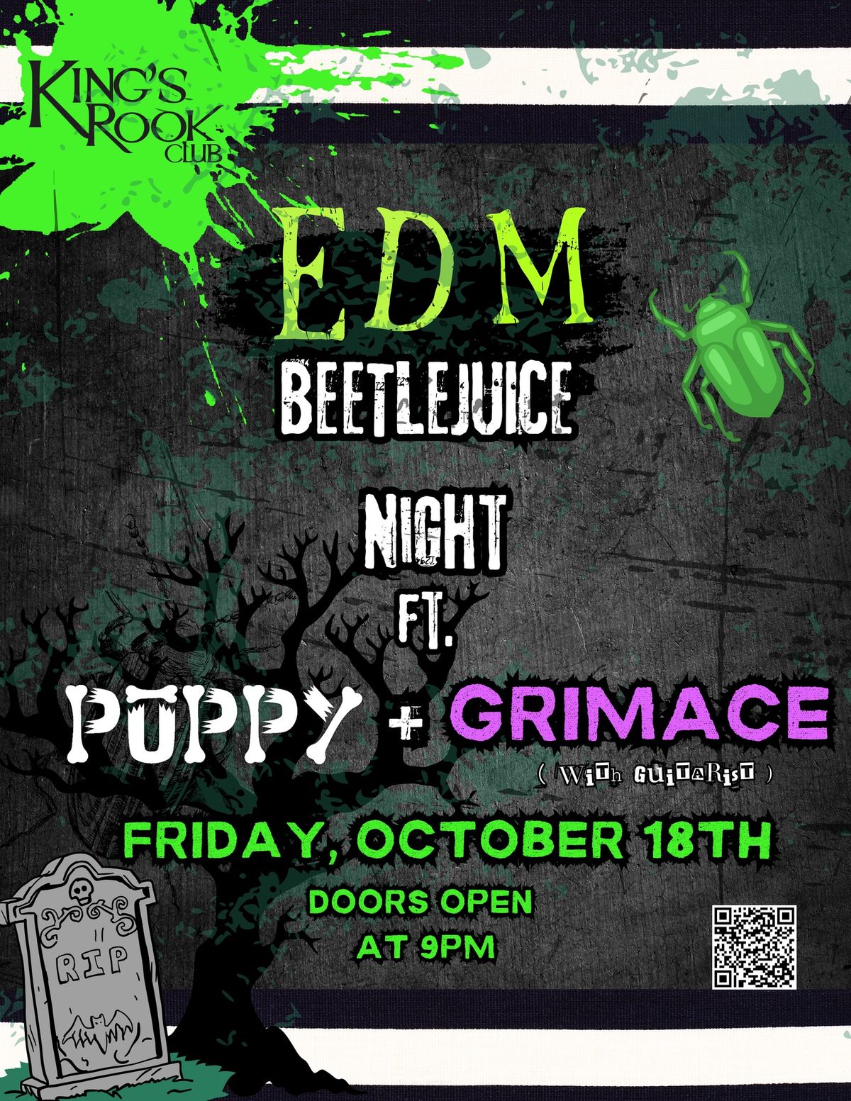 King's Rook Club EDM BEETLEJUICE NIGHT \ud83e\udeb2 ft. PUPPY + GRIMACE