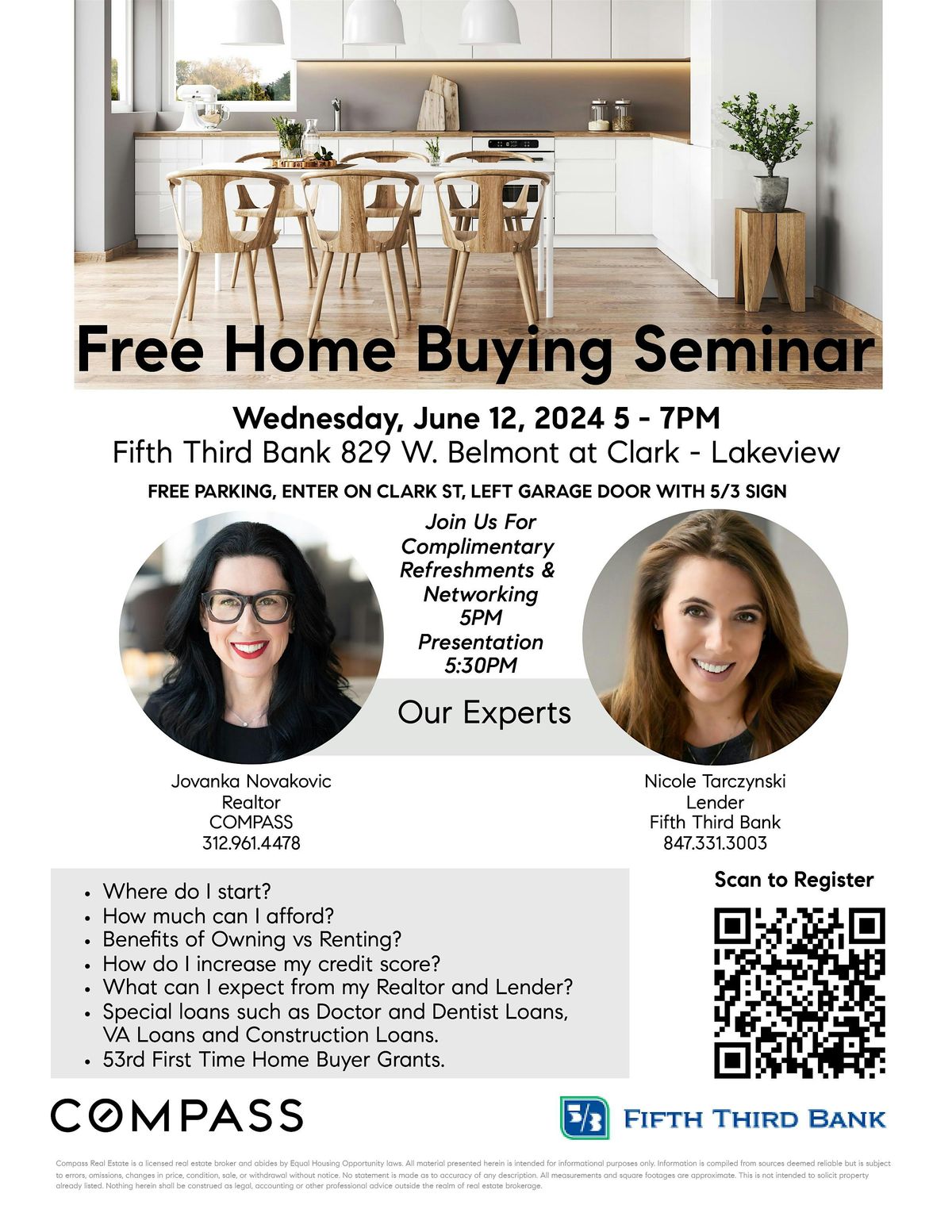 Free Home Buying Seminar in Lakeview, Chicago June 12, 2024