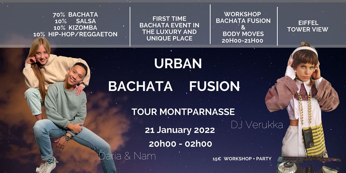 Urban Bachata Fusion Party is coming back! Workshop & Party!