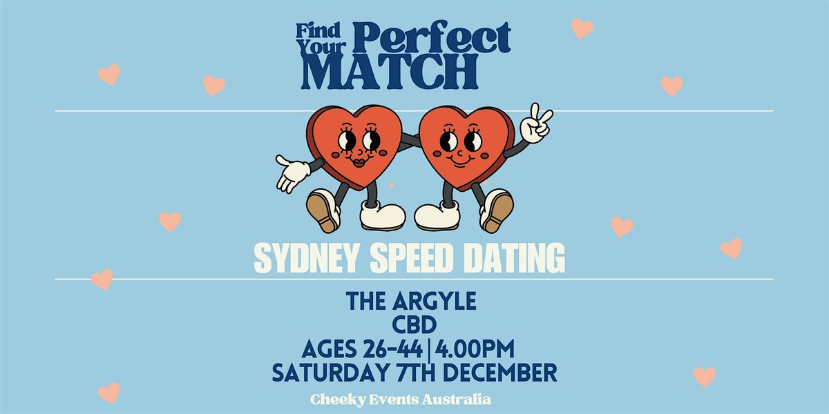 Sydney CBD Speed Dating for ages 26-44 by Cheeky Events Australia