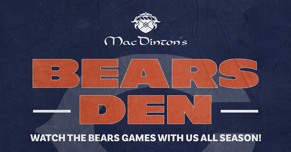 Bears v Rams Watch Party @ MacDinton's!