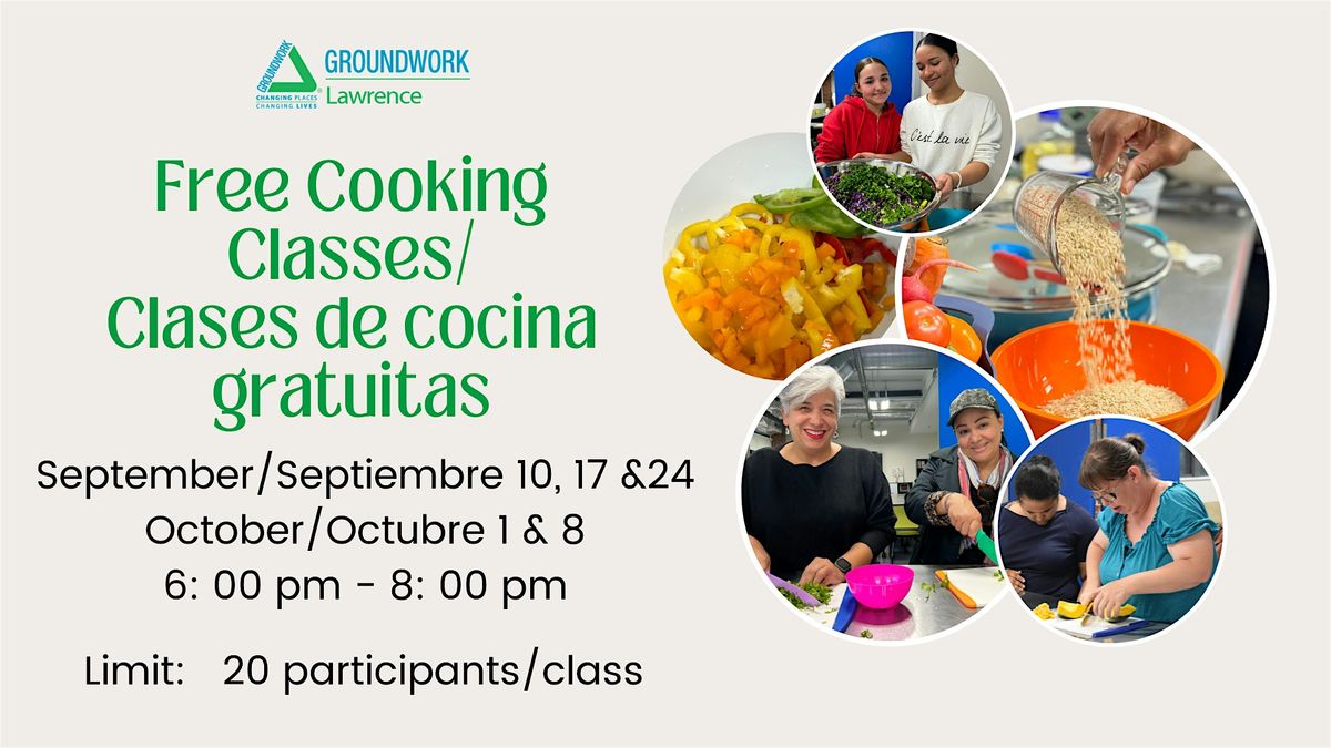 Free Cooking Classes | Clases De Cocinar gratis