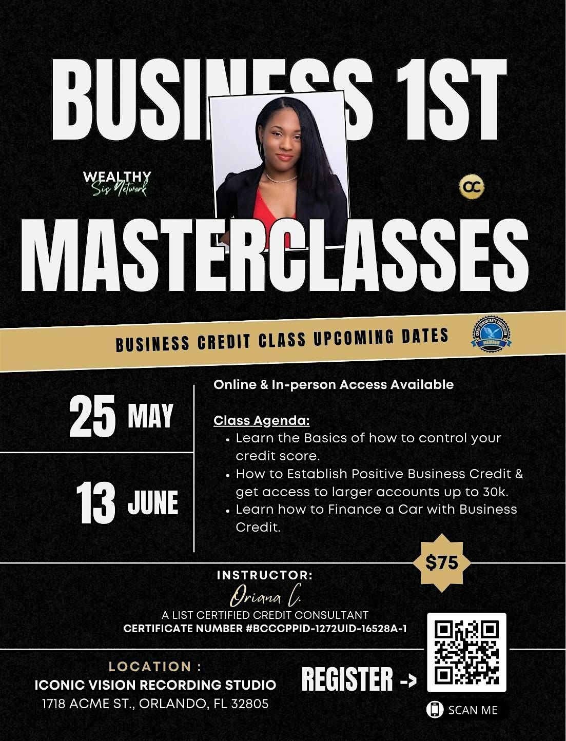 Business Startup Class - Credit Building