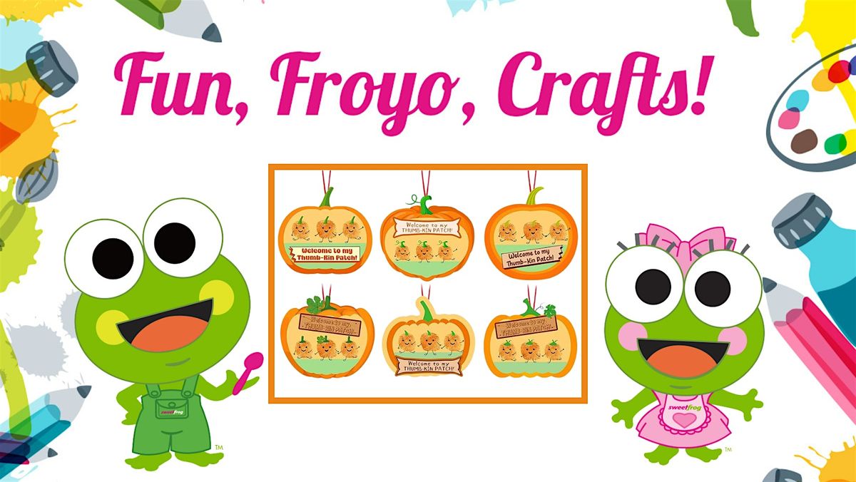 Free Thumbkin Pumpkin Craft at sweetFrog Victorville