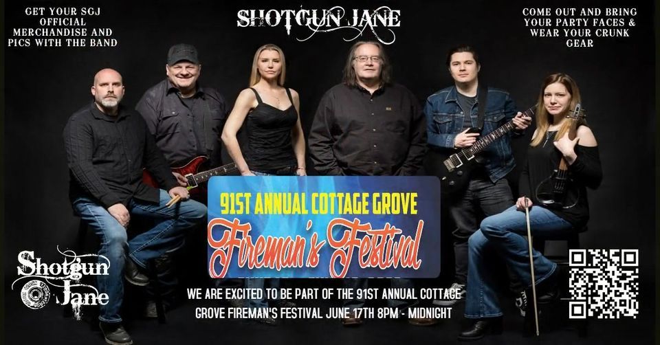 SHOTGUN JANE COTTAGE GROVE FIREMANS FESTIVAL, Cottage Grove Firemen's