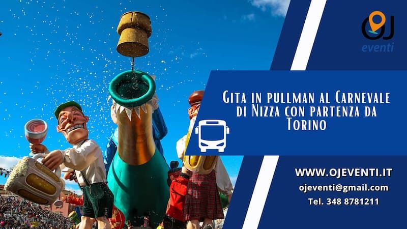 Gita in pullman al Carnevale di Nizza con partenza da Torino - OJ Eventi