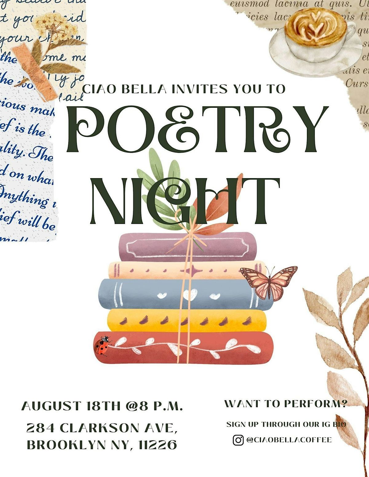 Ciao Bella Poetry Night