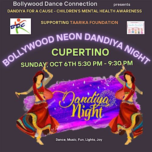 BOLLYWOOD NEON Dandiya 2024 for cause - Children's Mental Health Awareness