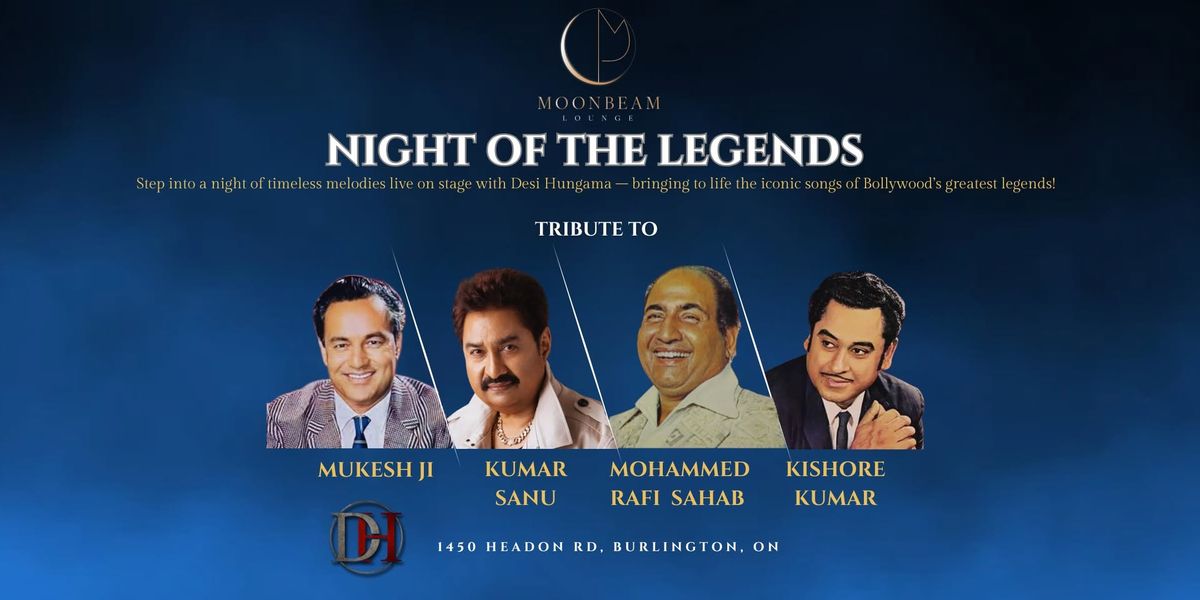 NIGHT OF THE LEGENDS by Moonbeam Lounge - Tribute to the Legendary Singers