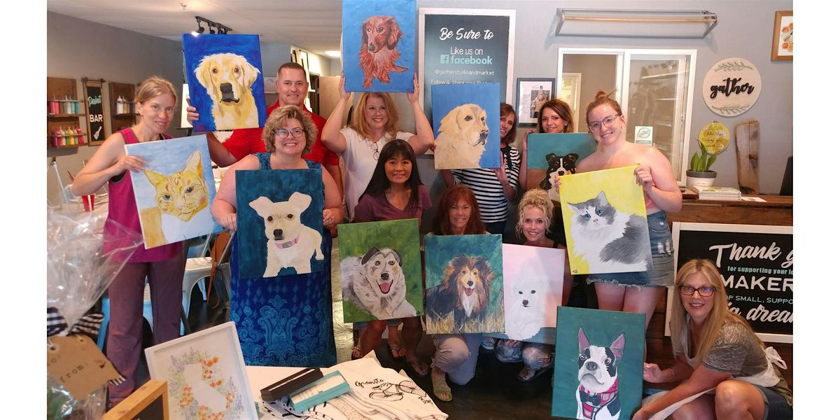 Paint A Portrait of Your Pet at Bike Dog Taproom in Sacramento with Creatively Carrie!