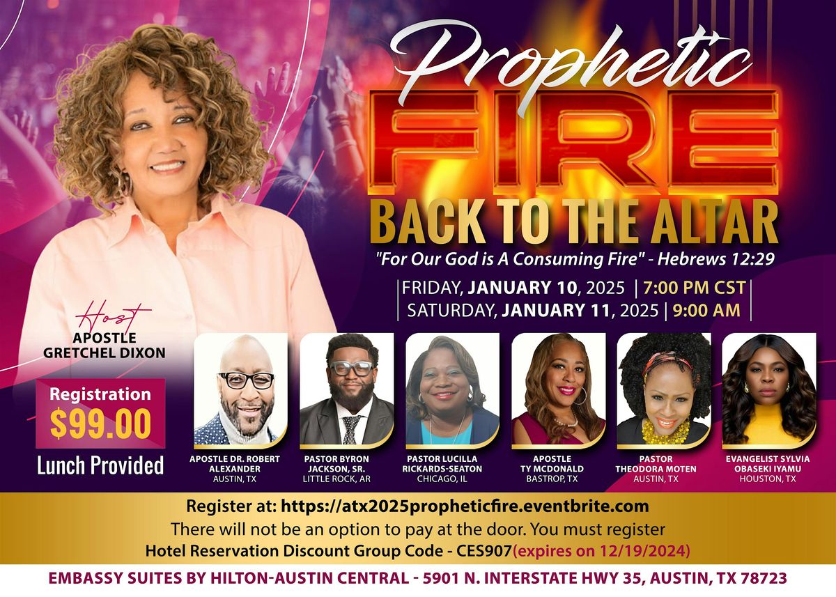 Prophetic Fire - Back to the Altar Conference