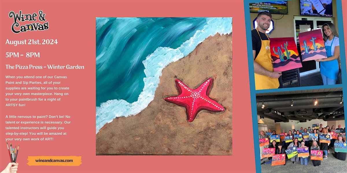 Winter Garden Paint and Pizza \u2013 Starfish in the Sand