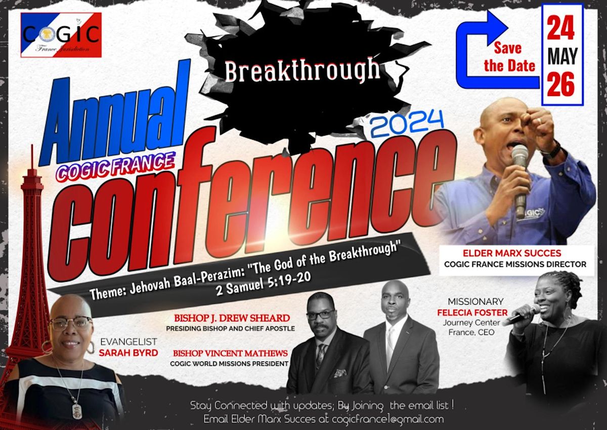COGIC FRANCE "BREAKTHROUGH CONFERENCE"