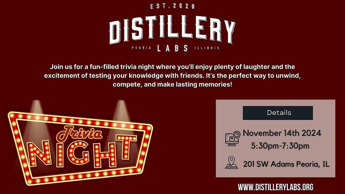 Trivia Night with Distillery Labs