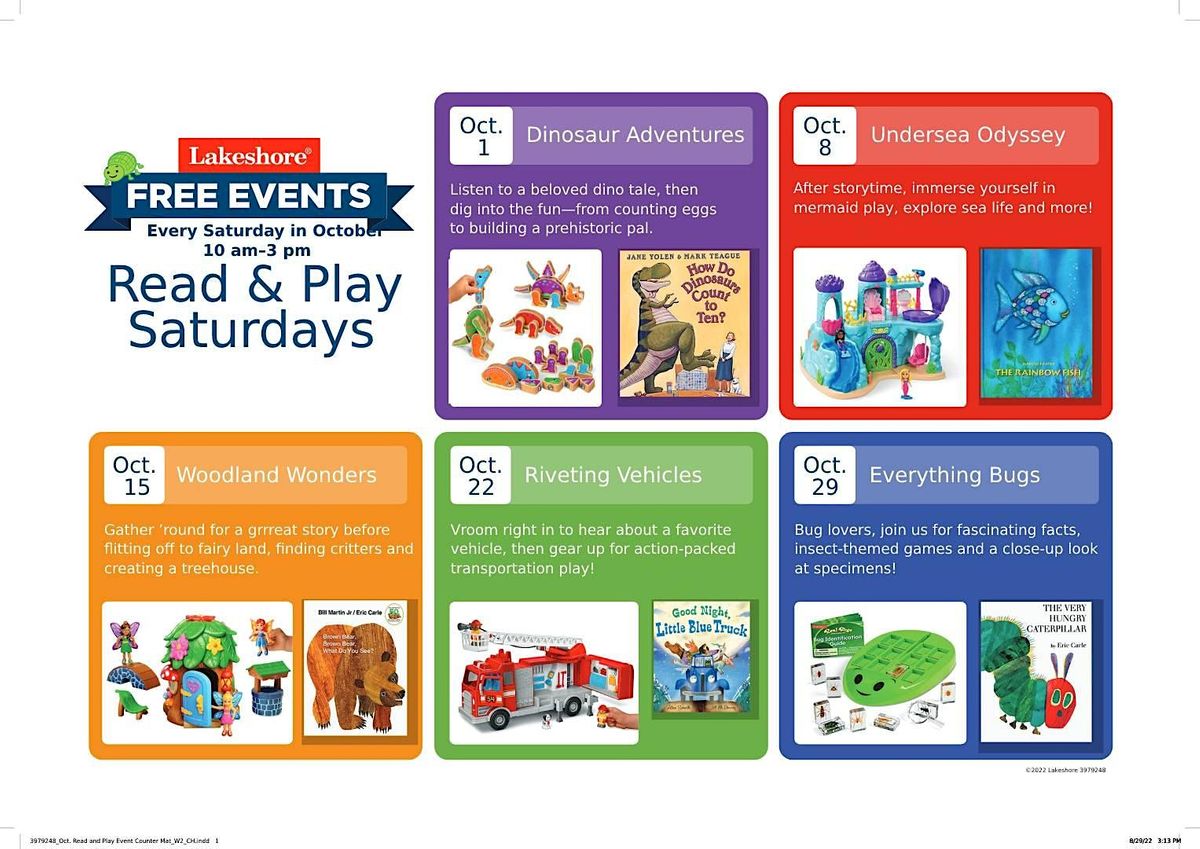 Free Read & Play Saturdays Event (Paradise Valley )