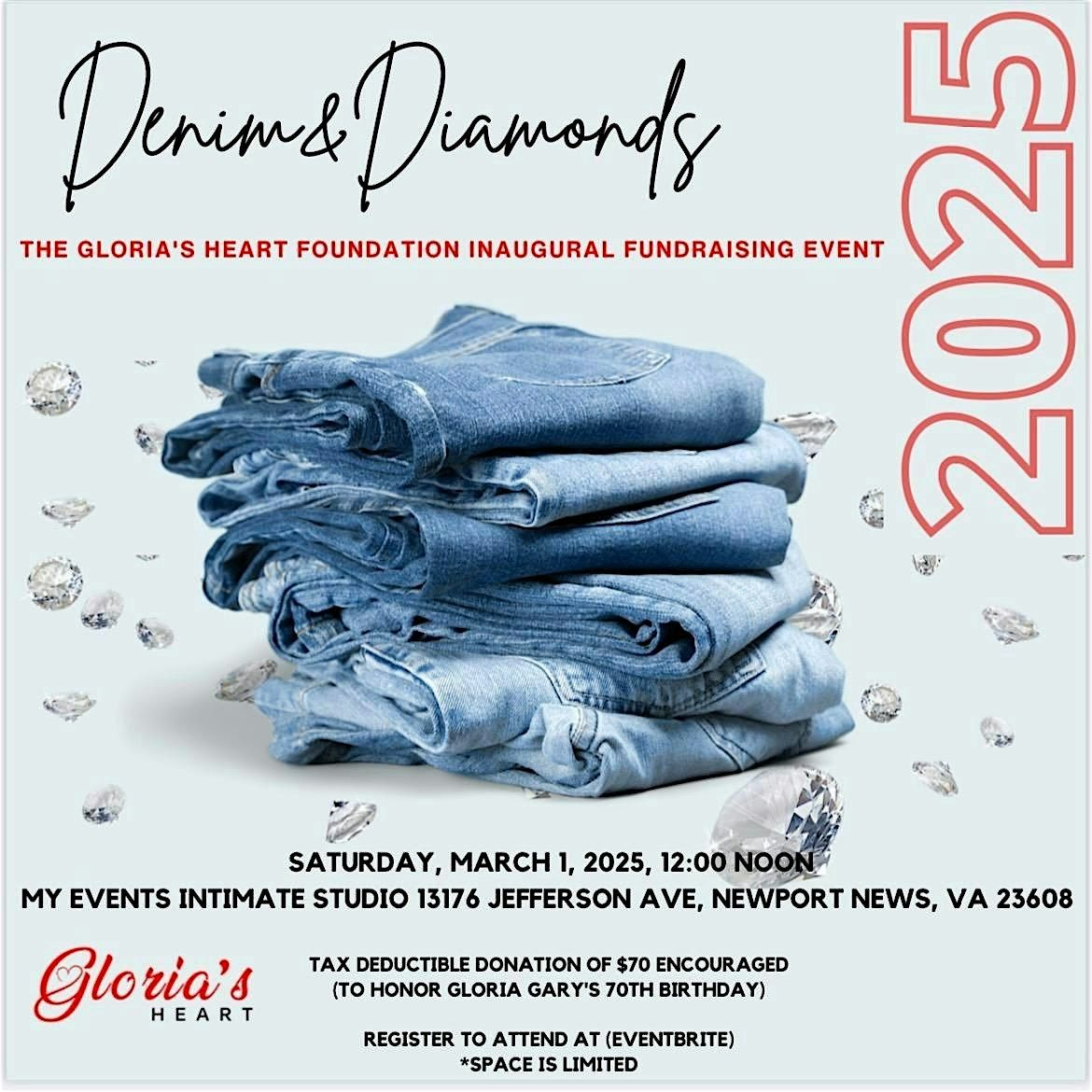 Gloria's Heart Foundation Inaugural Event: Denim & Diamonds