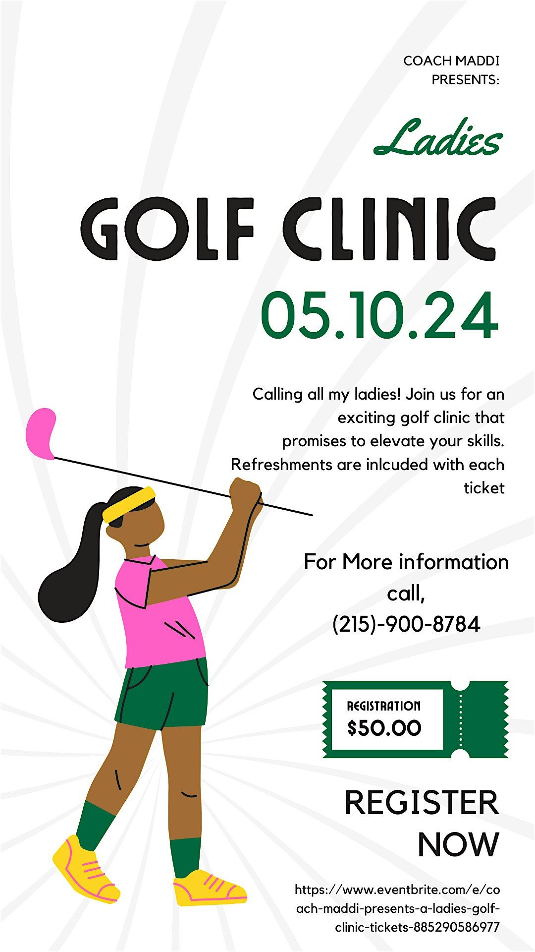 Coach Maddi Presents: A Ladies Golf Clinic
