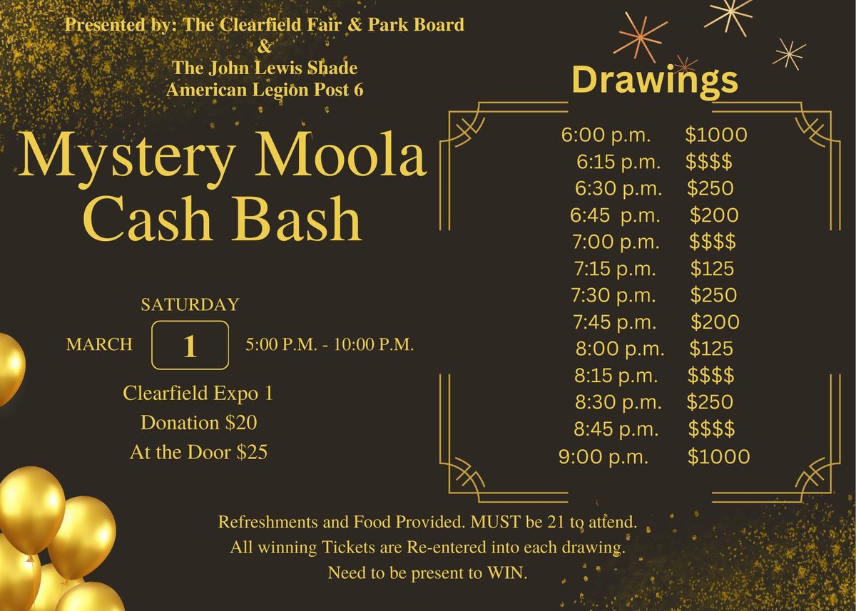 Mystery Moola Cash Bash