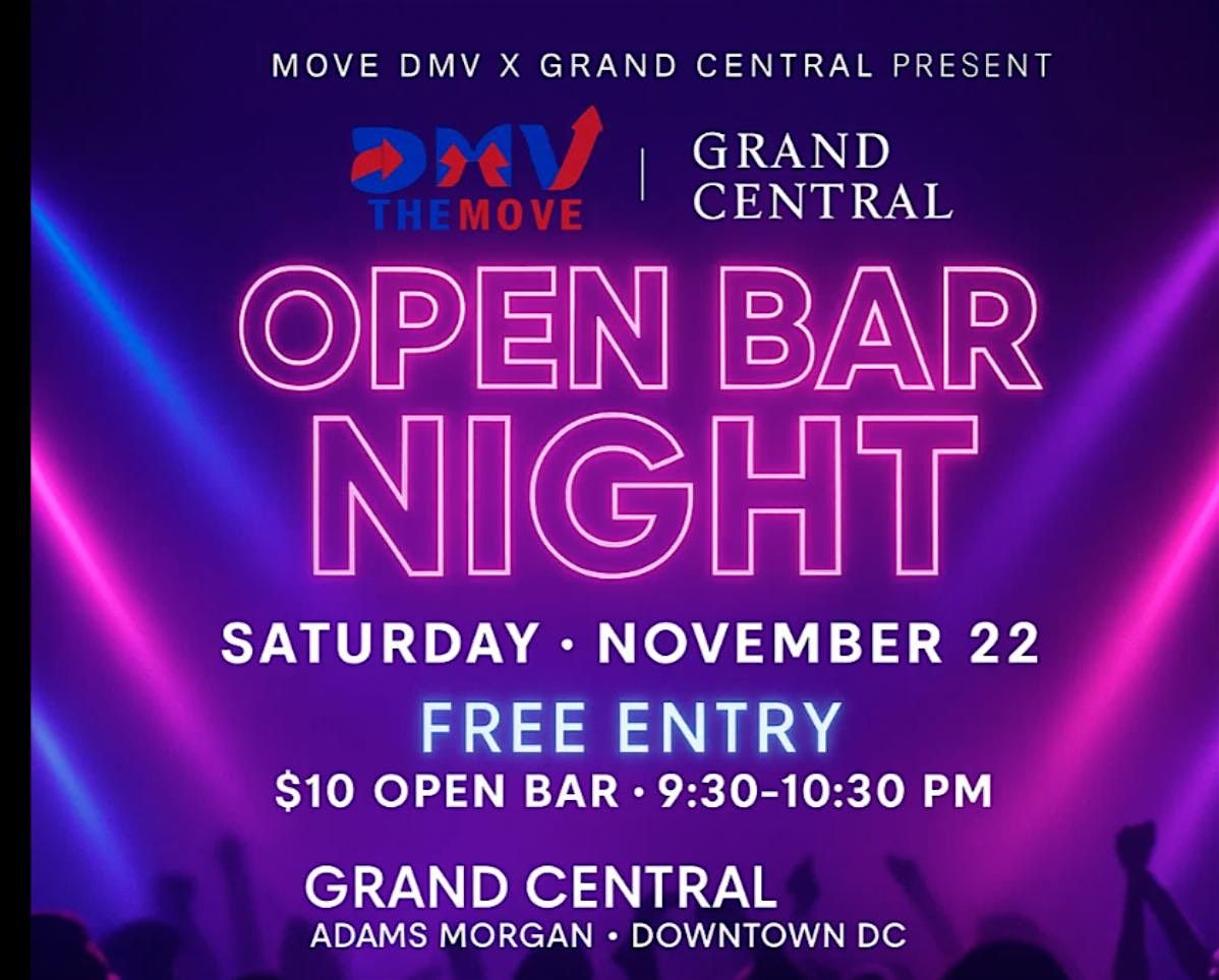 Open Bar @ Grand Central | Adams Morgan