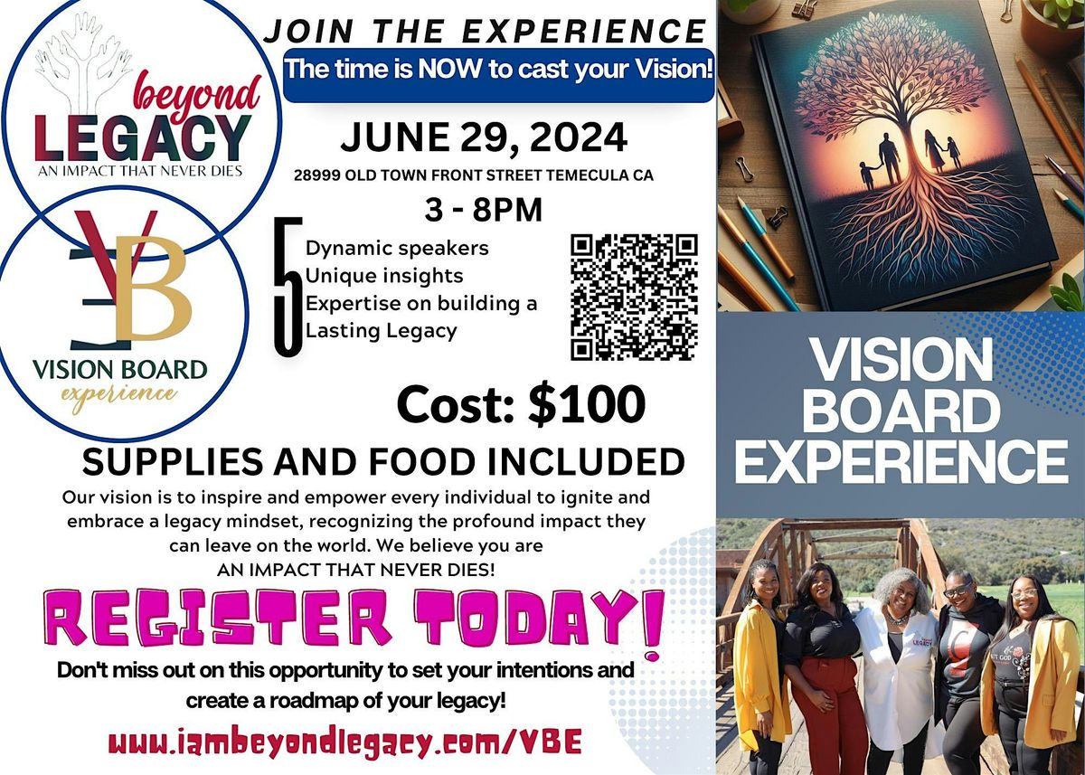 Legacy Vision Board Experience