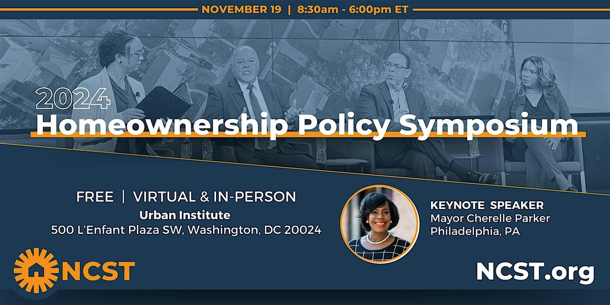 NCST 2024 Homeownership Policy Symposium