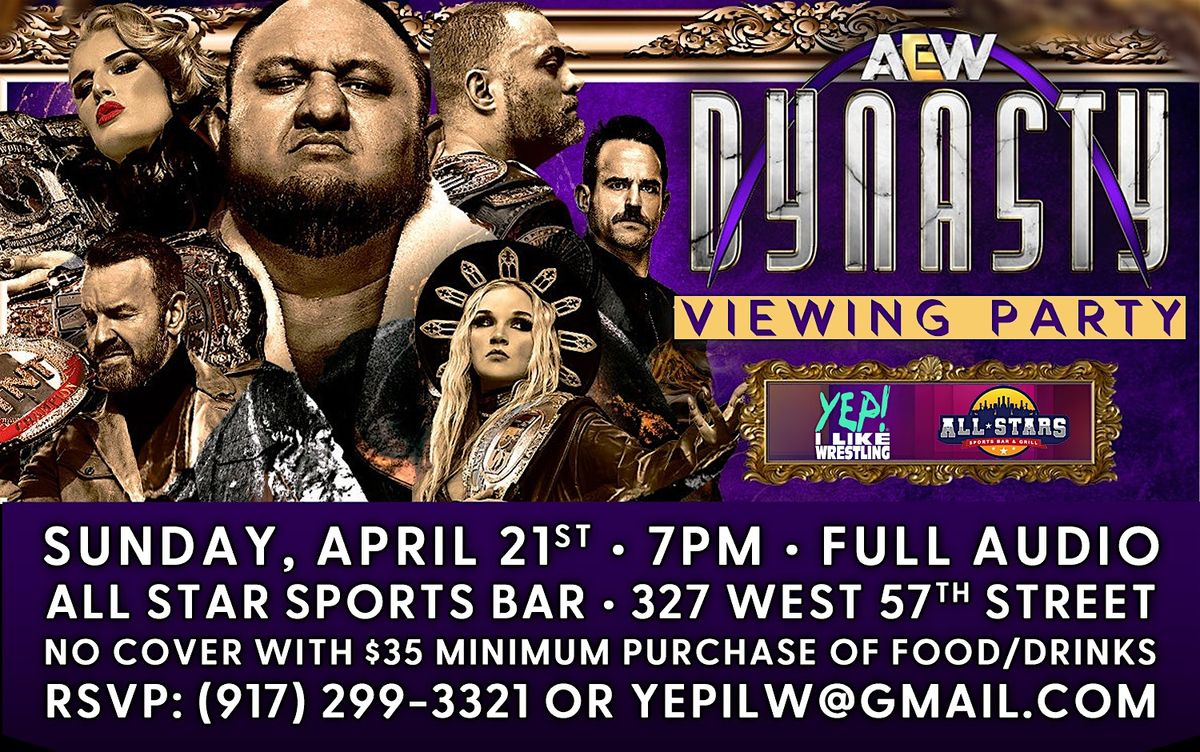 AEW Dynasty Viewing Party @ All Stars Bar