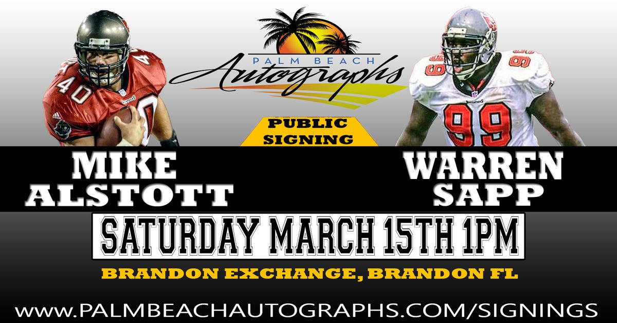 MIKE ALSTOTT & WARREN SAPP - Public Signings at the BRANDON Store!