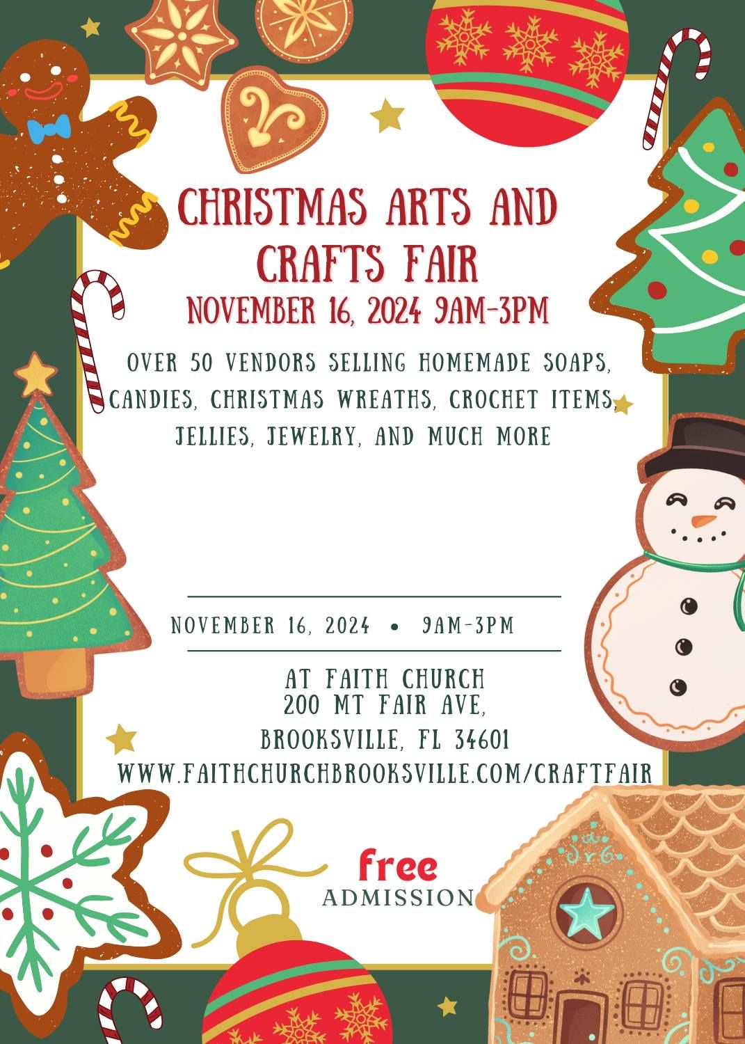 Arts and Crafts Fair at Faith Church