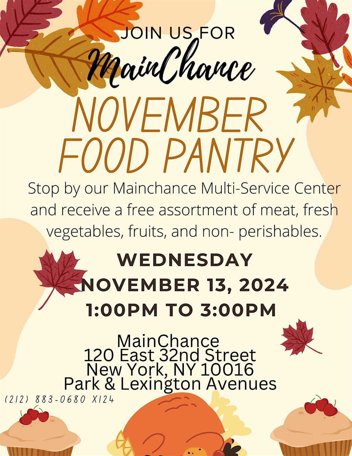 November Monthly Food Pantry