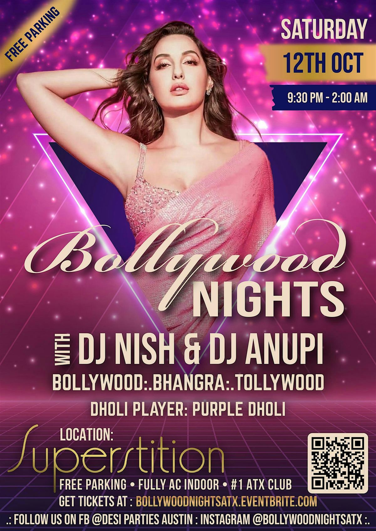 Bollywood Nights - ATX Biggest Bollywood Party with DJ Nish :. DJ Anupi :. Purple Dholi